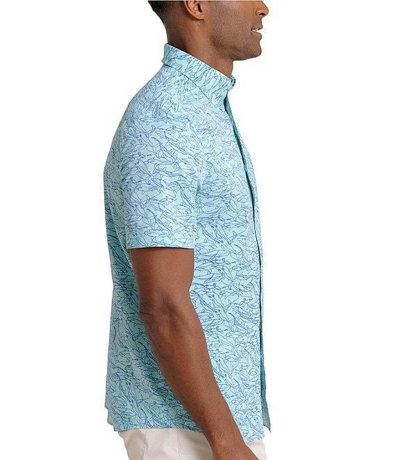 Southern Tide Brrr° Intercoastal Performance Stretch Shark Bait Short Sleeve Woven Shirt Product Image