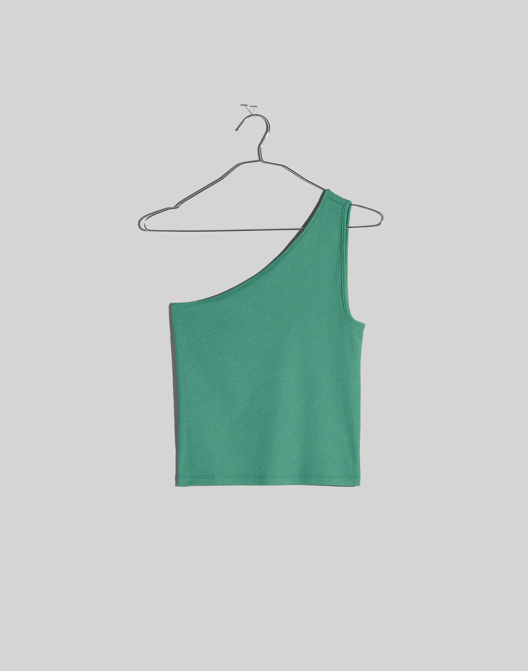 Supima® Rib One-Shoulder Tank Product Image