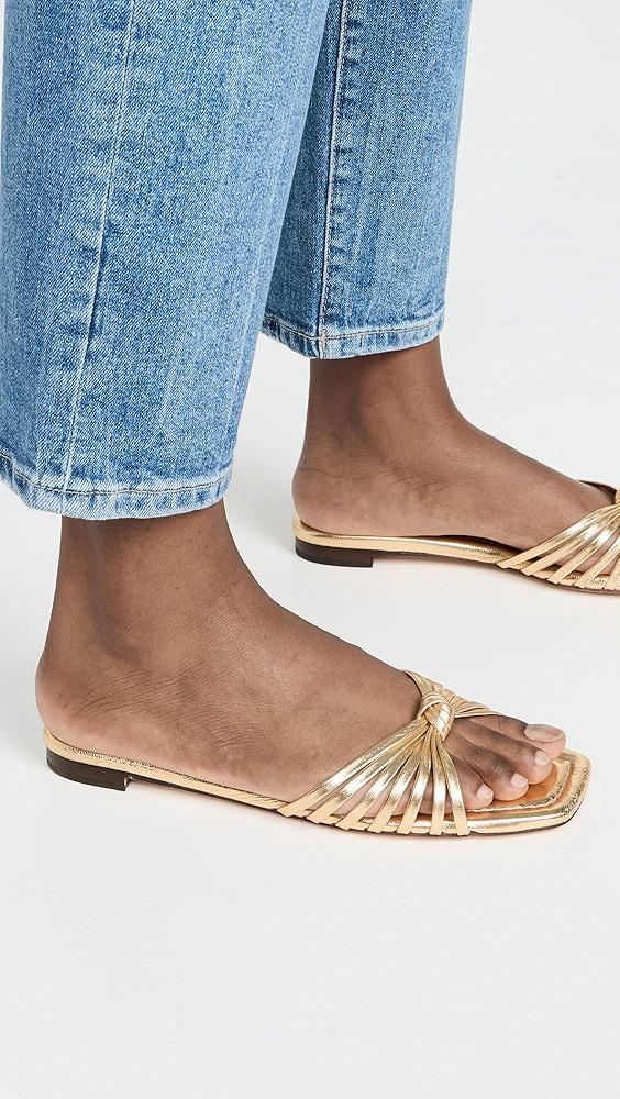 Loeffler Randall Izzie Leather Knot Flat Sandals | Shopbop Product Image