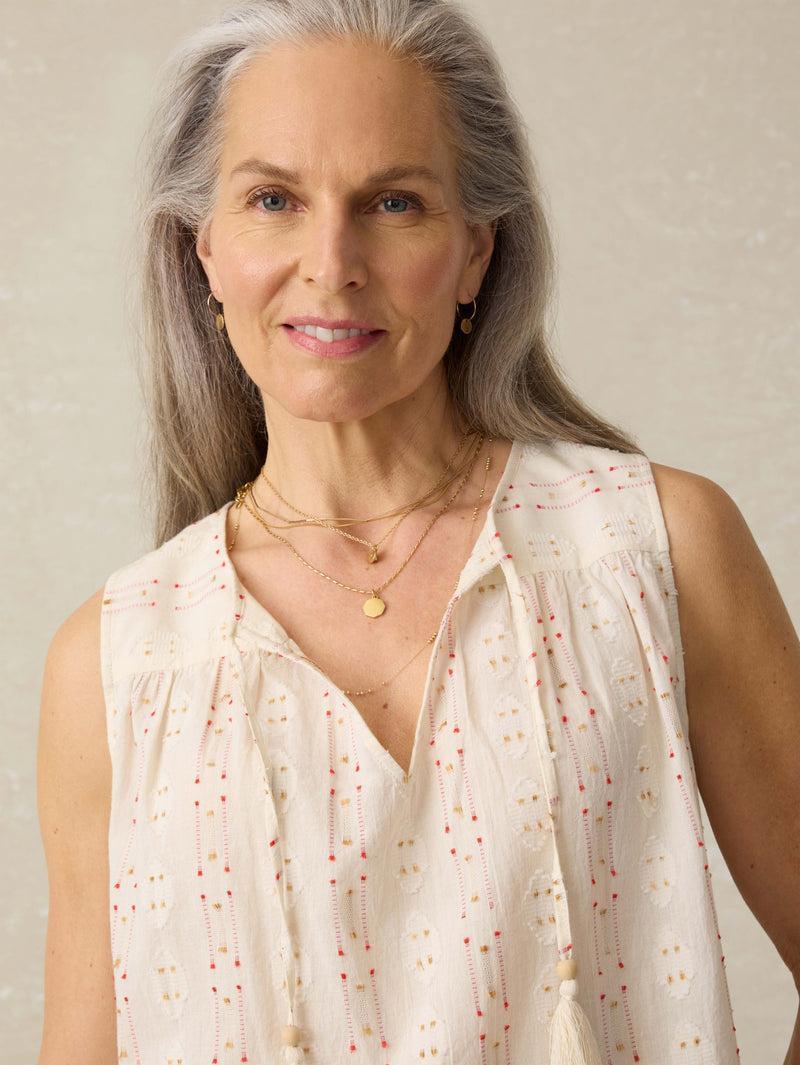 Skylar Blouse - Sunburst Dobby Product Image
