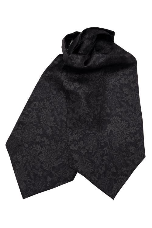 Elizabetta Portofino - Silk Ascot Cravat Tie for Men in Black at Nordstrom Product Image