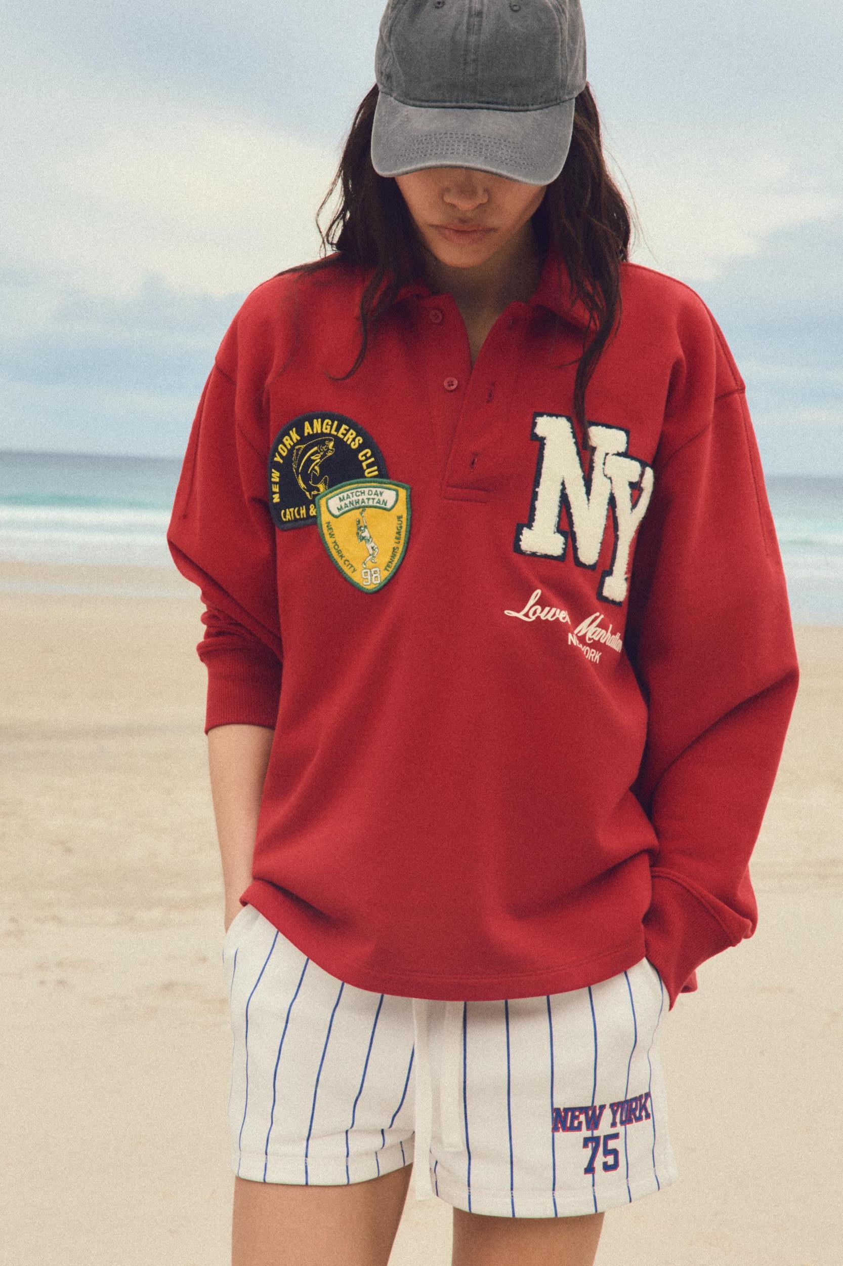 PATCH POLO SWEATSHIRT Product Image