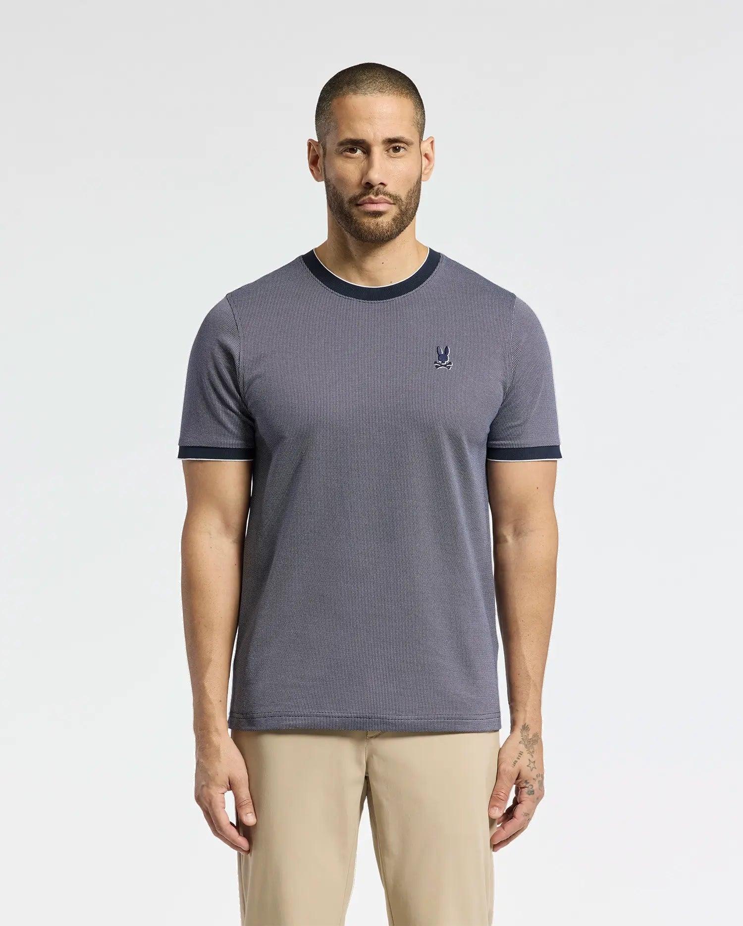 Men's Mackay Jacquard Fashion Tee 419 EVENING BLUE / L Product Image