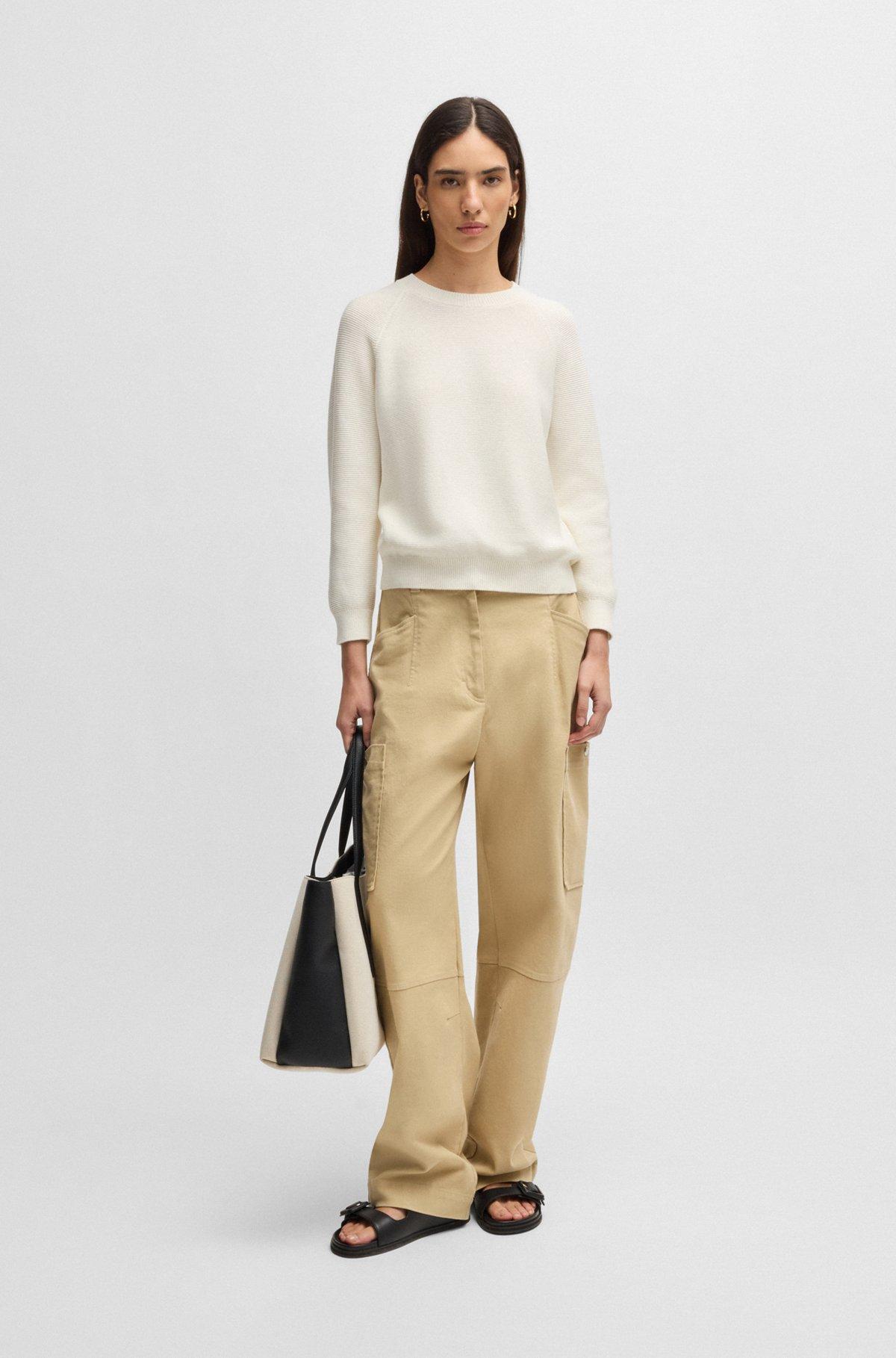 Knitted sweater in pure cotton Product Image