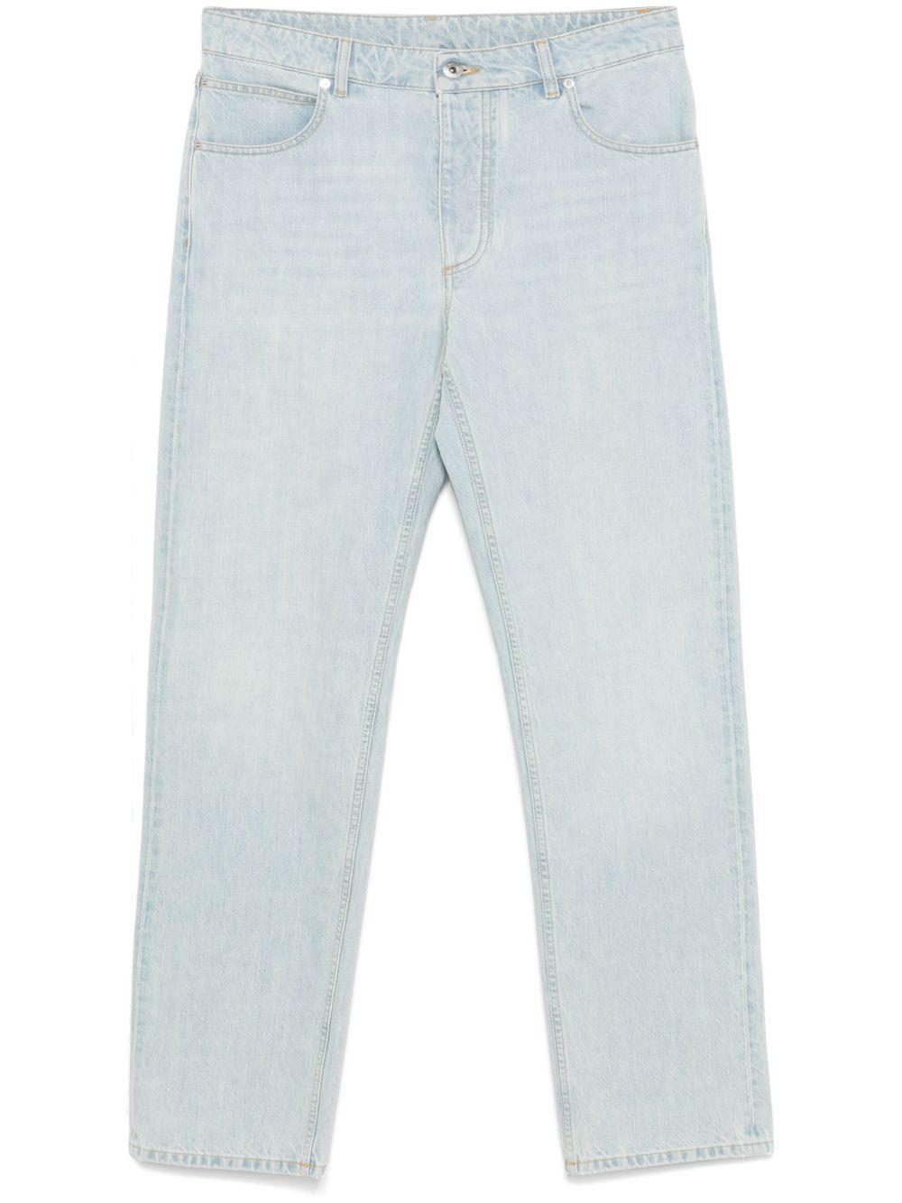 BOTTEGA VENETA Straight Leg Boyfriend Jeans In Blue Product Image
