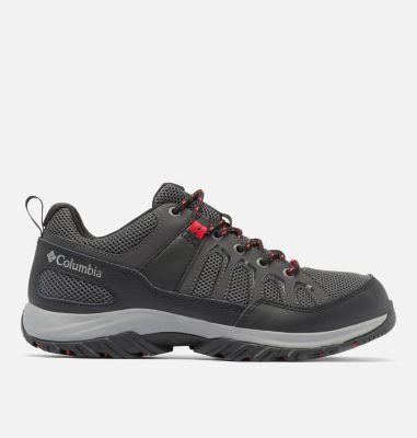 Columbia Granite Trail Waterproof (Shark/Mountain Red) Men's Shoes Product Image