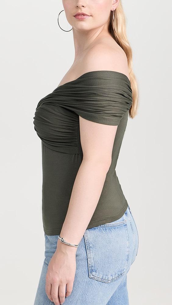 Favorite Daughter Off Shoulder Twisted Front​ Top | Shopbop Product Image