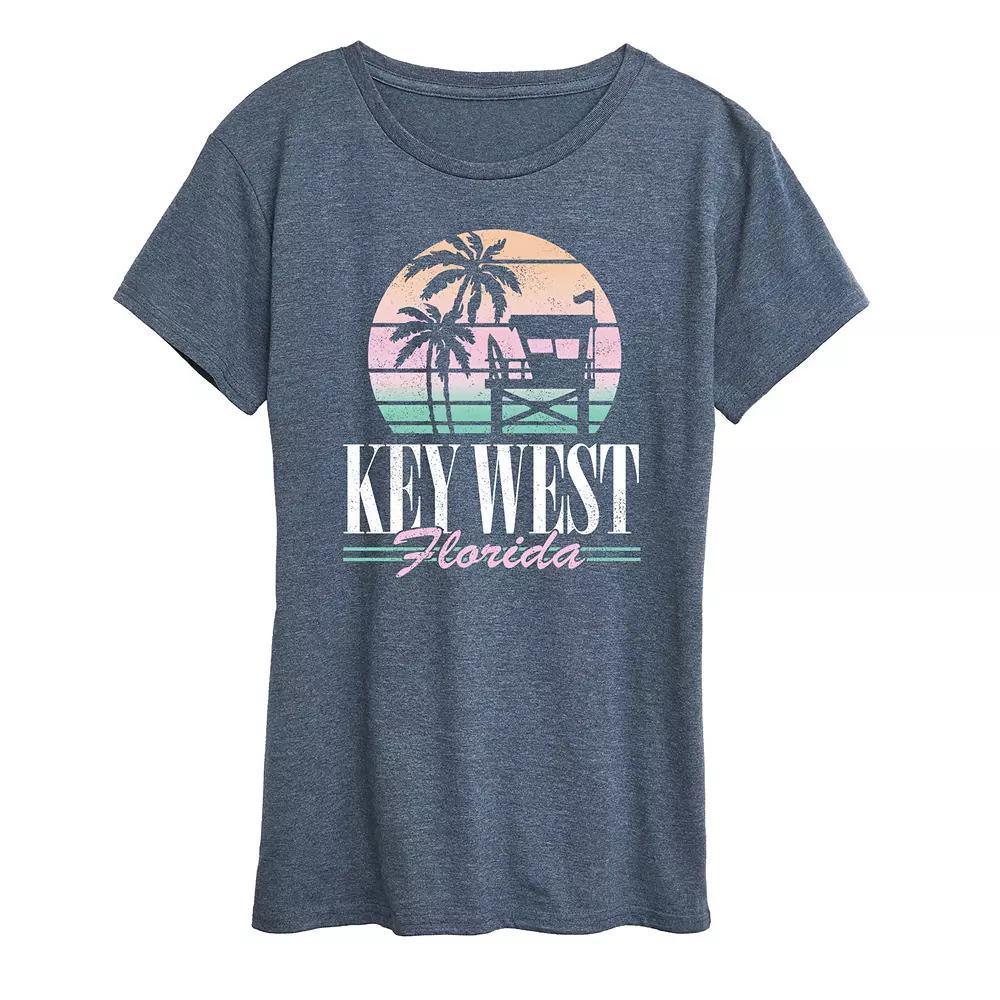 Womens Key West Graphic Tee Blue Product Image