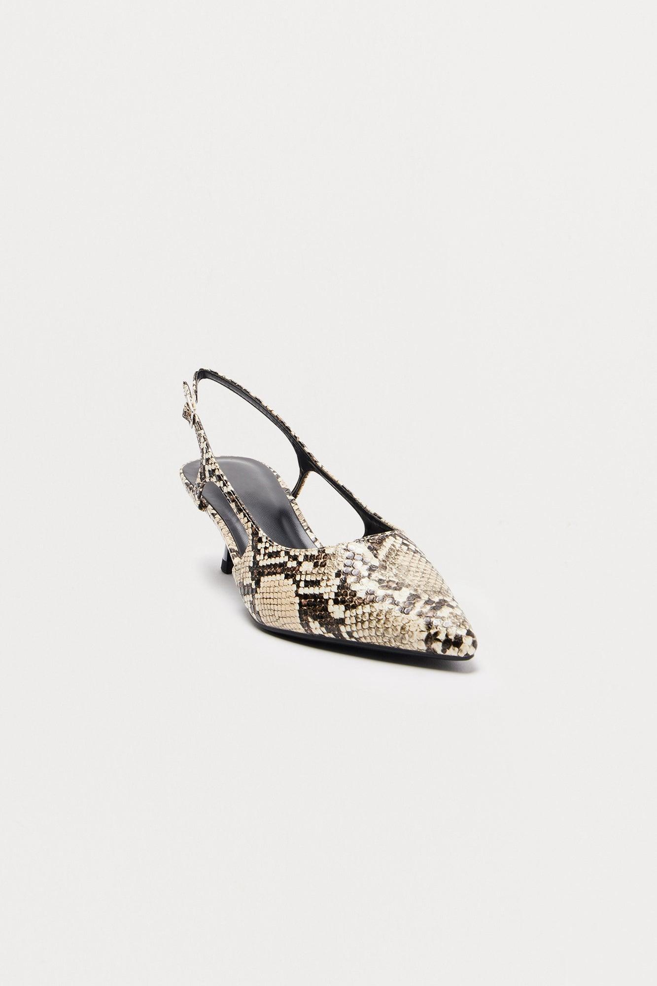 Whitley Kitten Heel Pumps - Beige Product Image