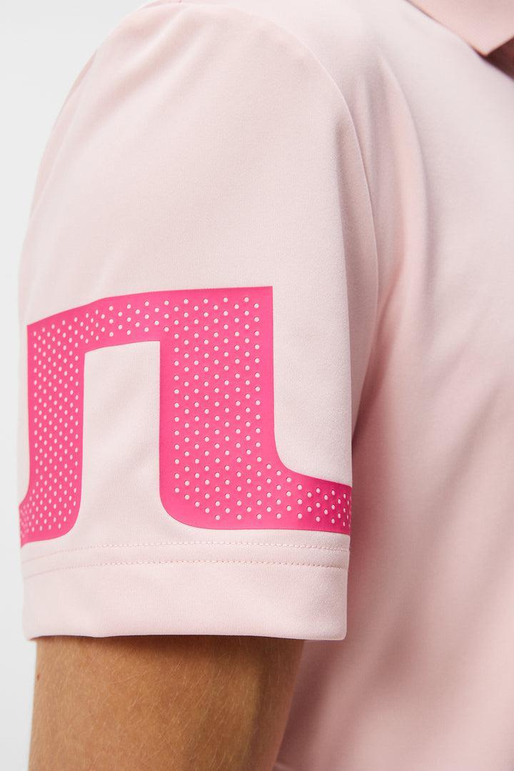 J Lindeberg Bridge Regular Fit Polo in Powder Pink Product Image