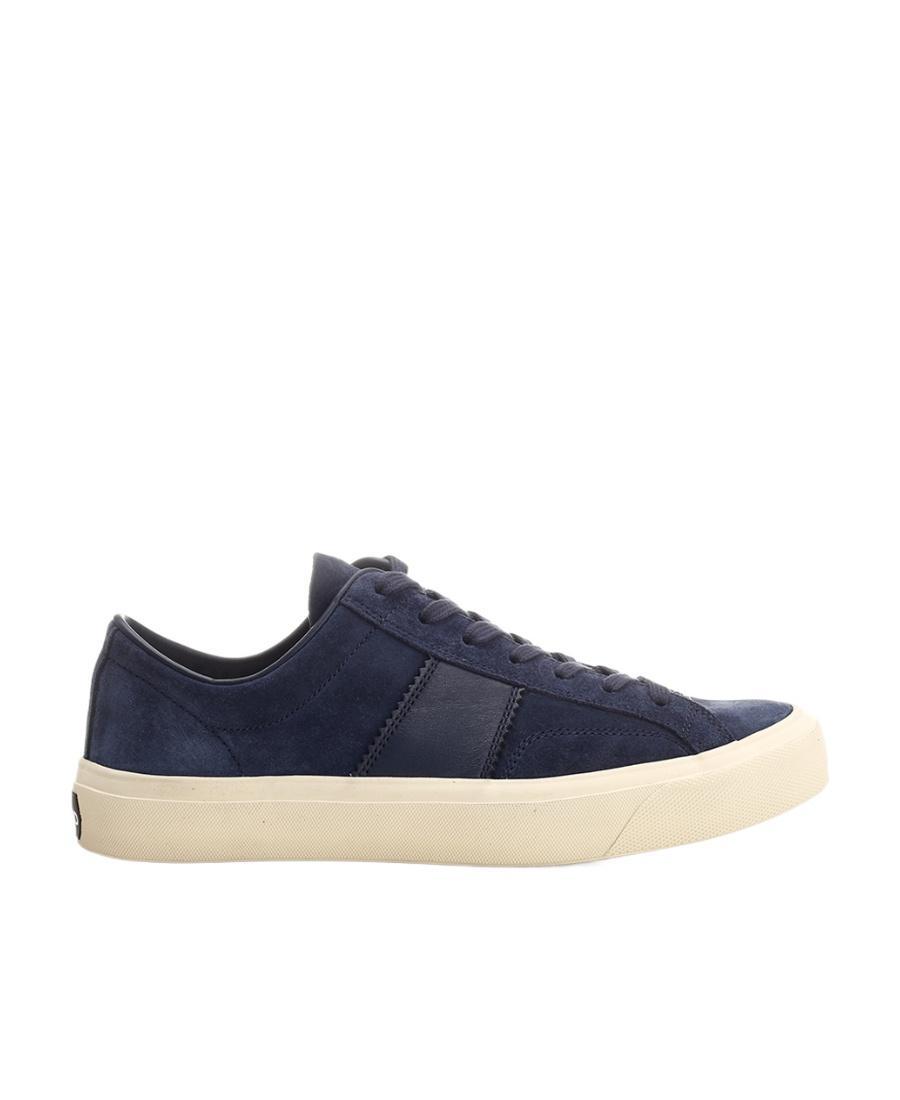 TOM FORD Panelled Lace-up Sneakers In Black Product Image