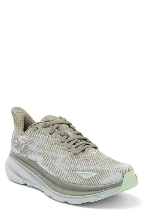 Hoka Mens Clifton 9 Running Sneakers in Navy Blue Product Image