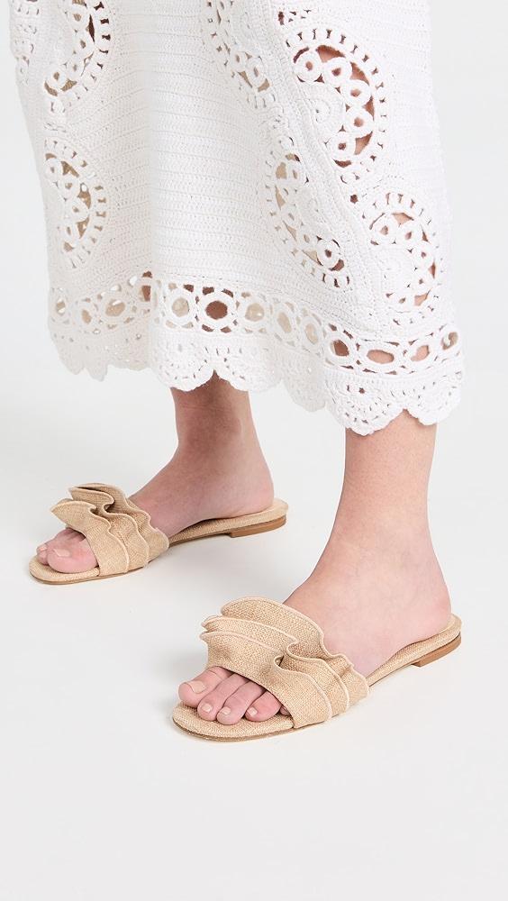 Larroudé Ivy Ruffle Sandals | Shopbop Product Image