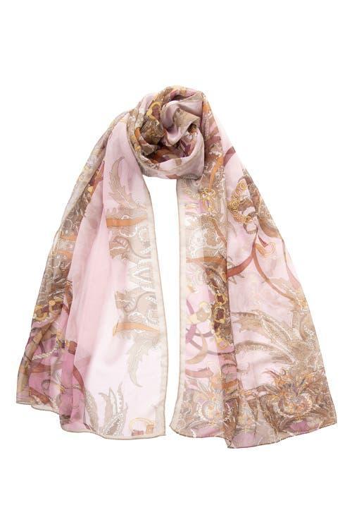 Elizabetta Alessandra - Long Sheer Silk Scarf for Women in Black at Nordstrom Product Image