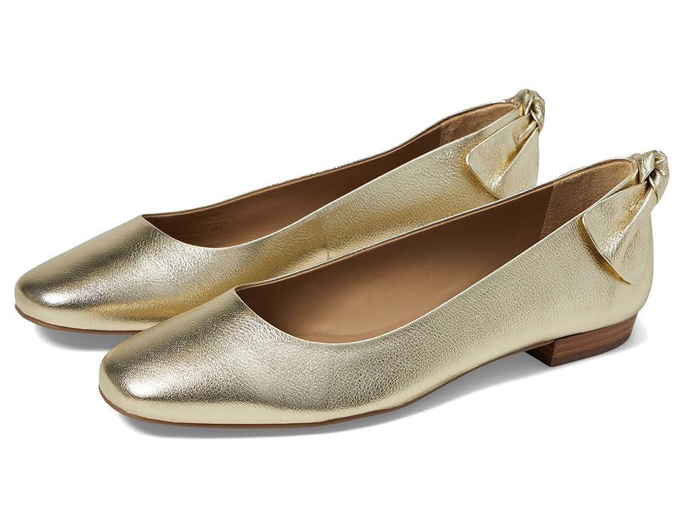 Womens Eloisa Leather Bow Flats Product Image