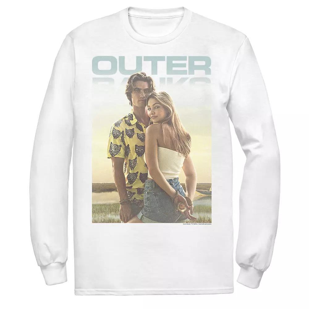 Men's Outer Banks John B & Sarah Poster Tee, Size: Large, White Product Image