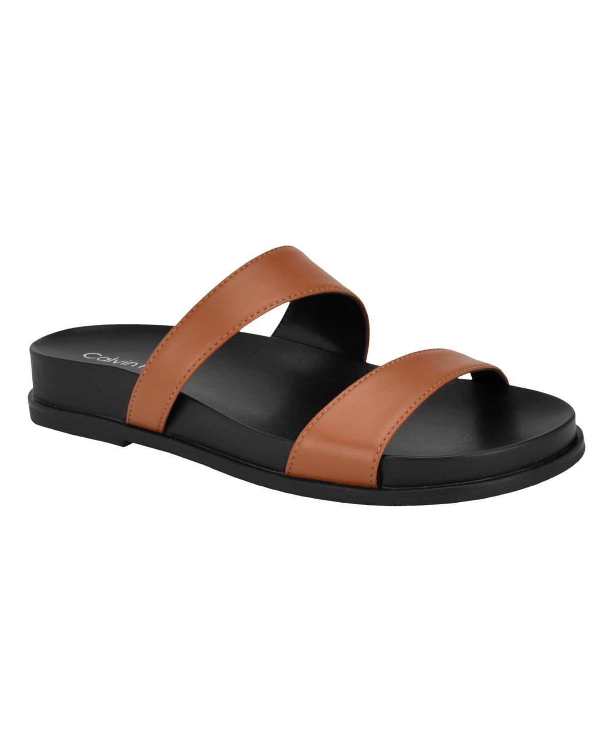 Calvin Klein Womens Womens Explore Sandal - Brown - 9 Product Image