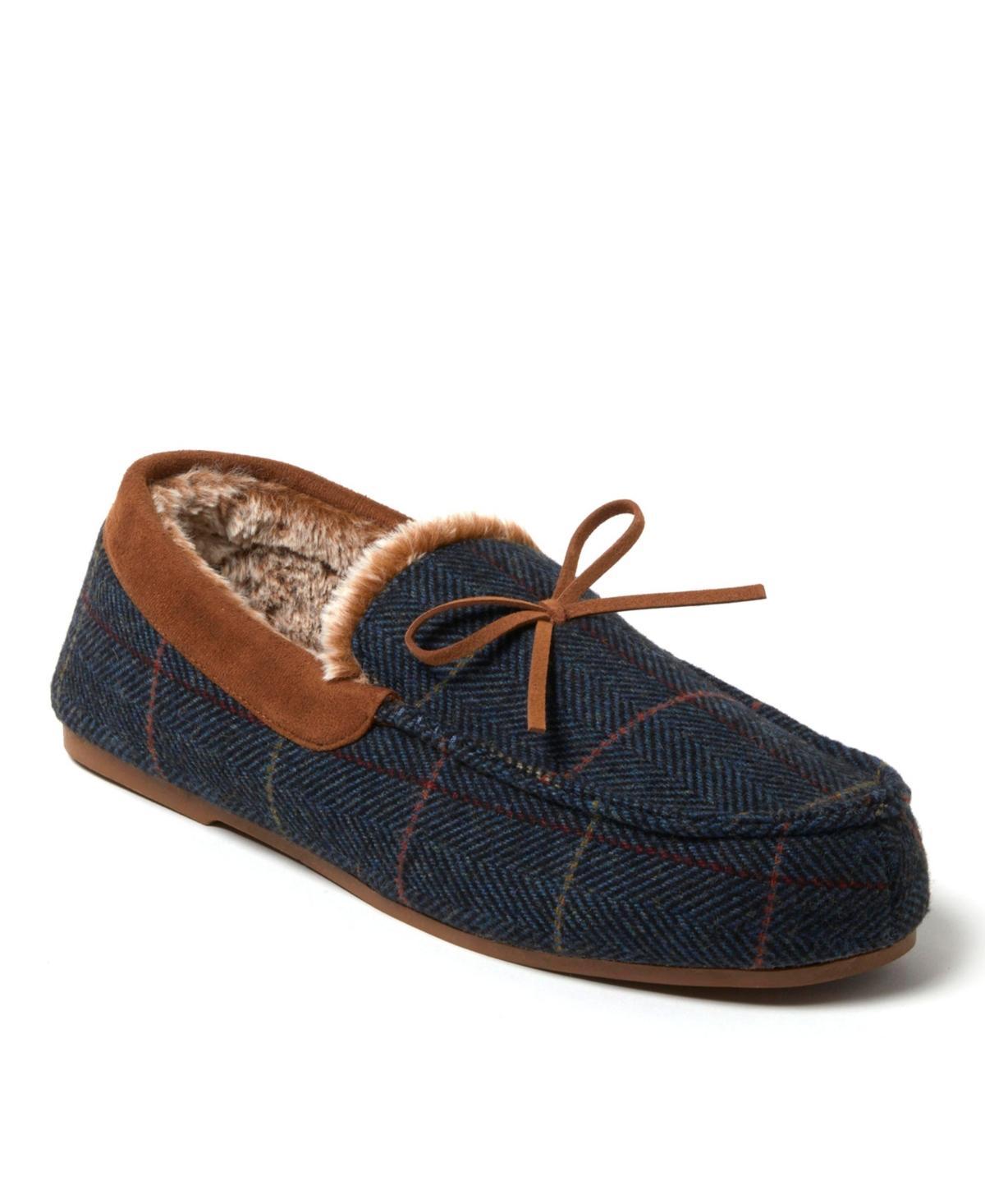 Dearfoams Atlas Men's Plaid Driving Moccasins, Size: Medium, Brown Product Image