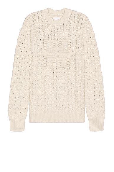 Givenchy Crew Neck Sweater in Cream Product Image