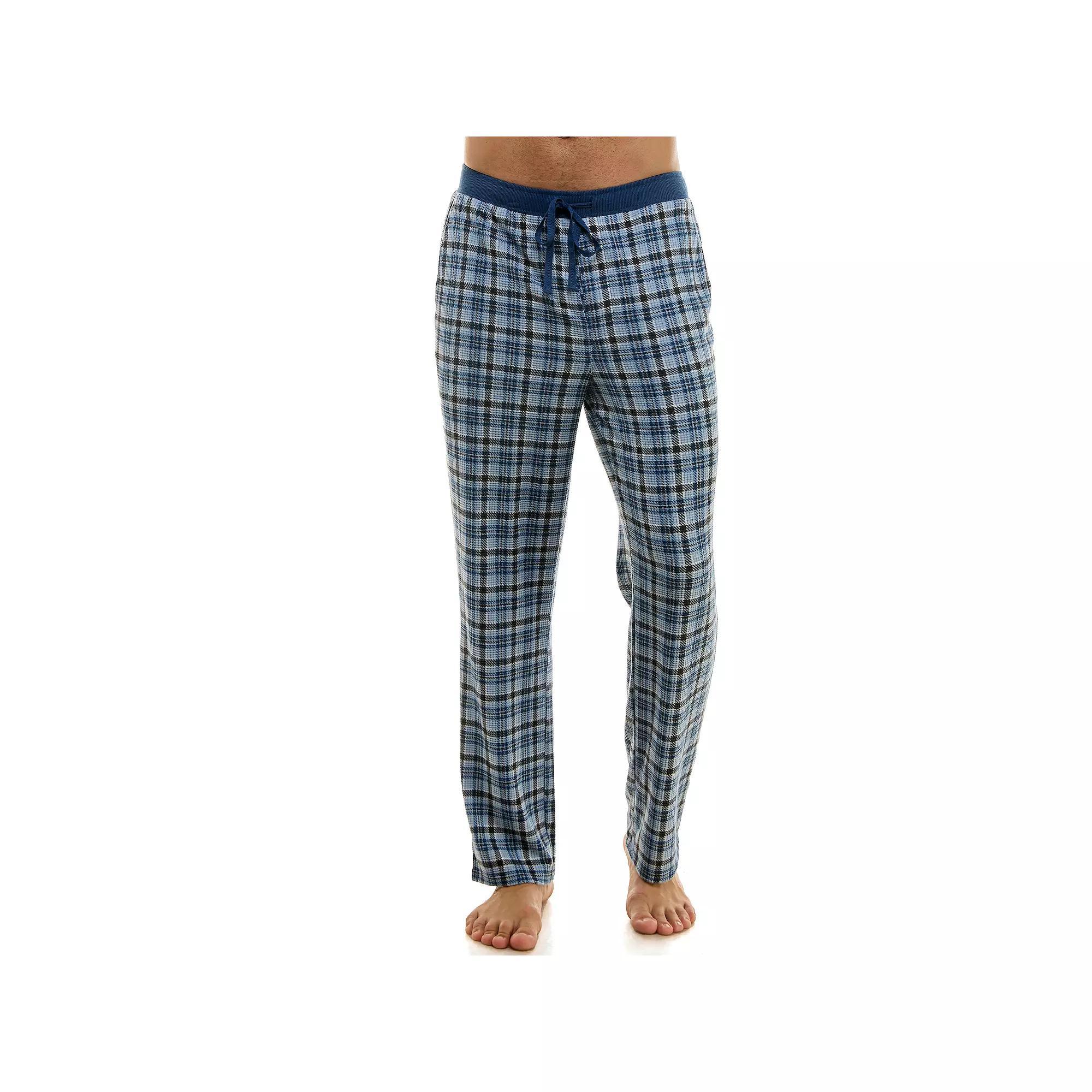 Men's Sonoma Goods For Life® Supersoft Brushed Waffle Weave Pajama Pants, Size: XL, Blue Shore Product Image