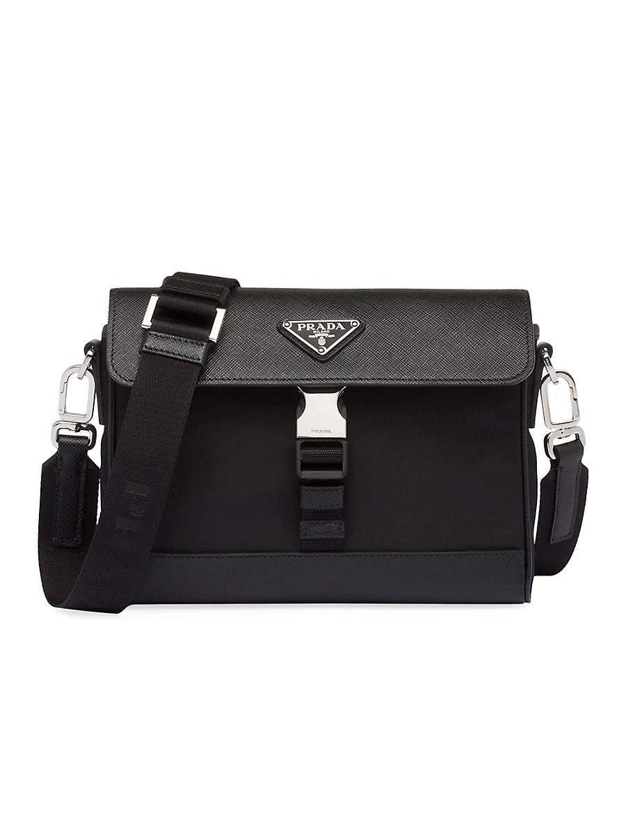 Mens Re-Nylon and Saffiano Shoulder Bag Product Image