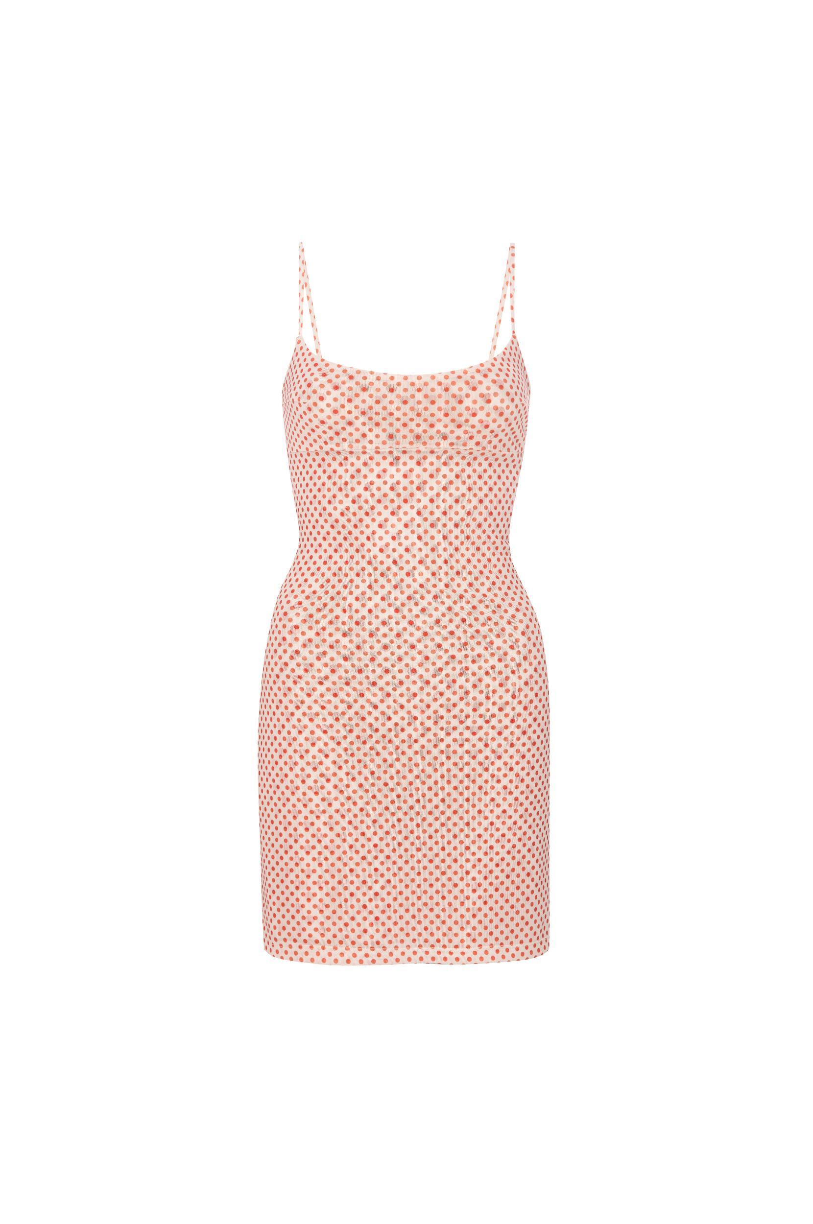 ANYA DRESS - WHITE POLKA DOT Product Image