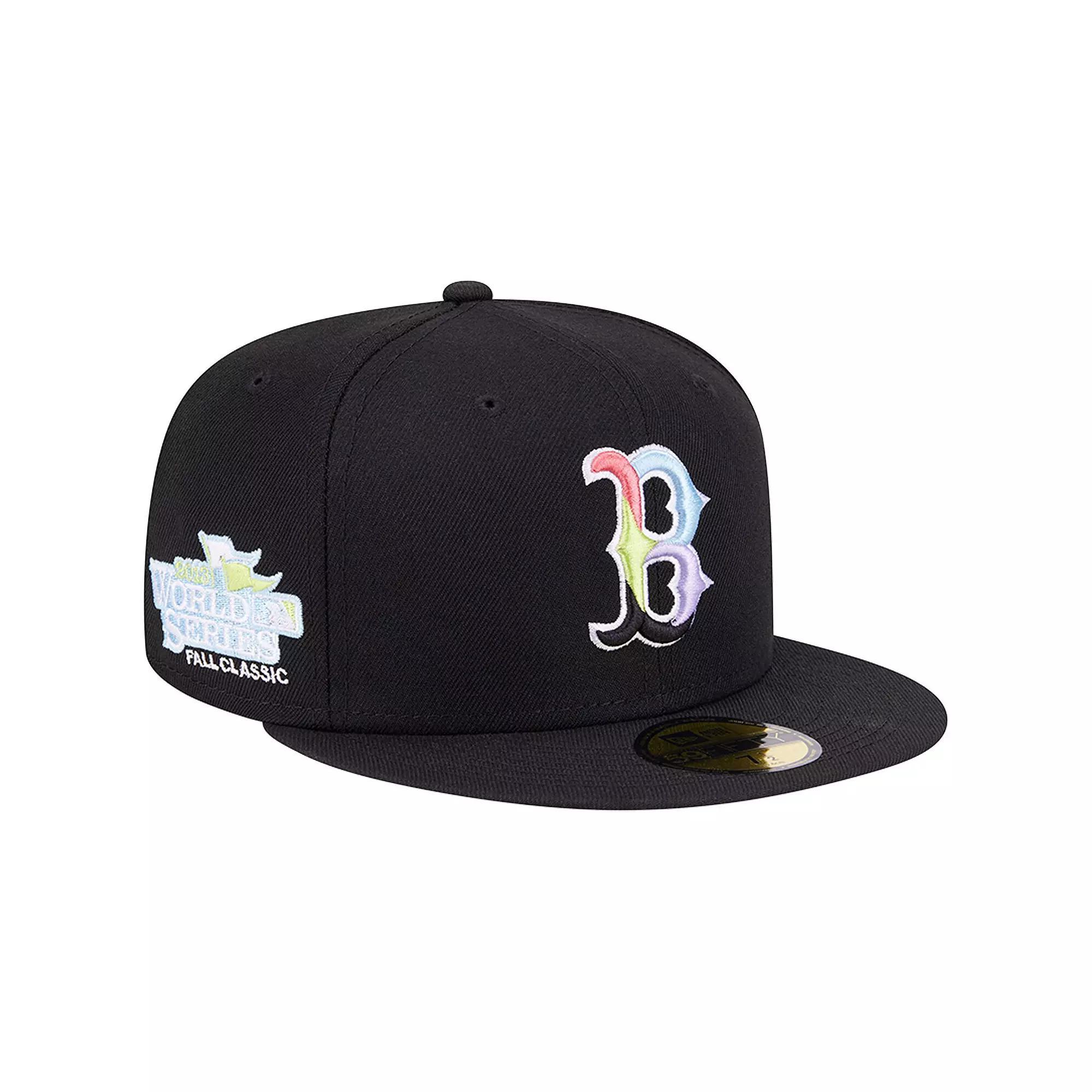 Men's New Era Black Boston Red Sox Multi-Color Pack 59FIFTY Fitted Hat, Size: 7 7/8 Product Image
