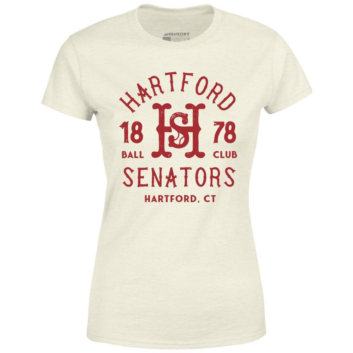 Hartford Senators - Connecticut - Vintage Defunct Baseball Teams - Women's T-Shirt Female Product Image