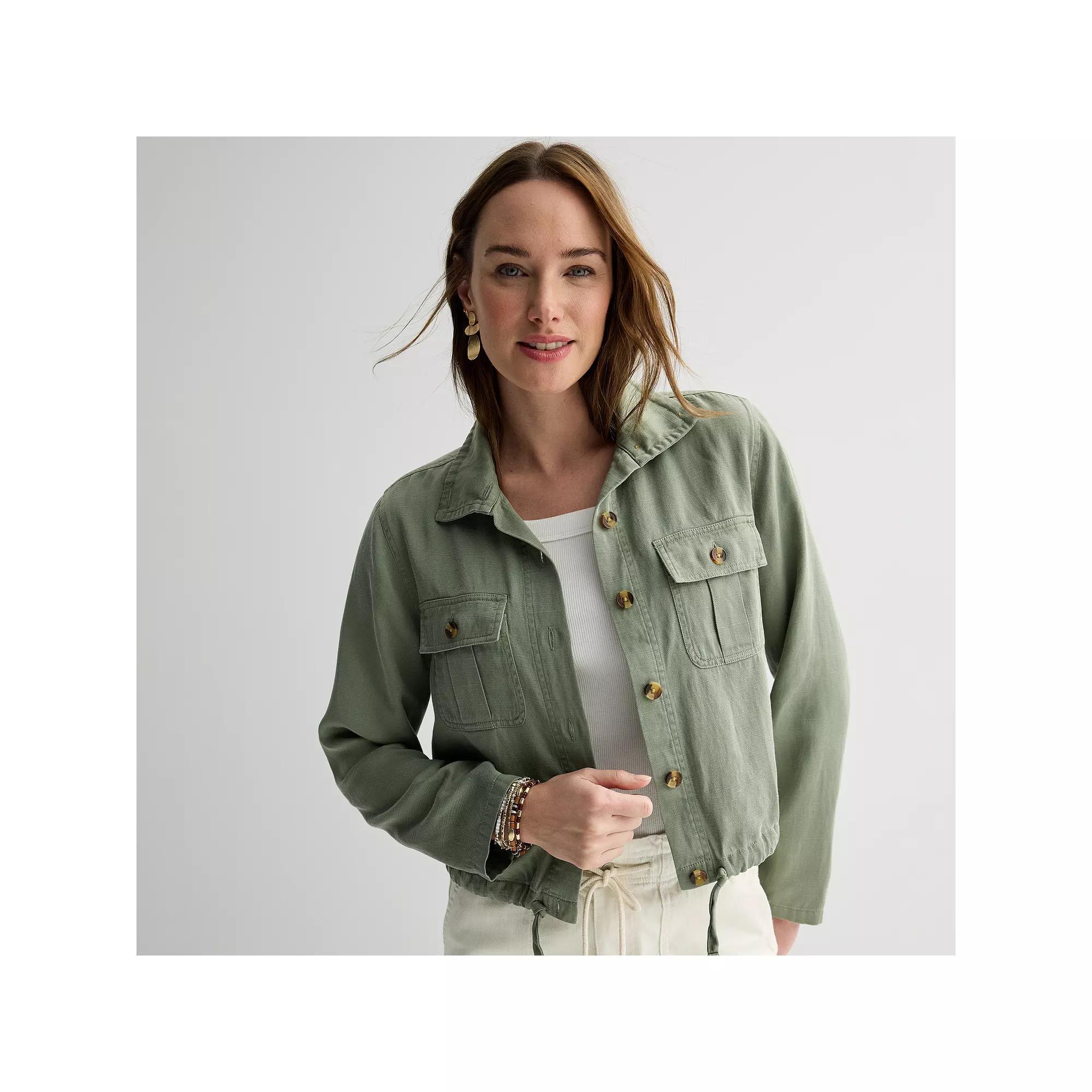Women's Sonoma Goods For Life® Summer Jacket, Size: XS, Madri Green Product Image