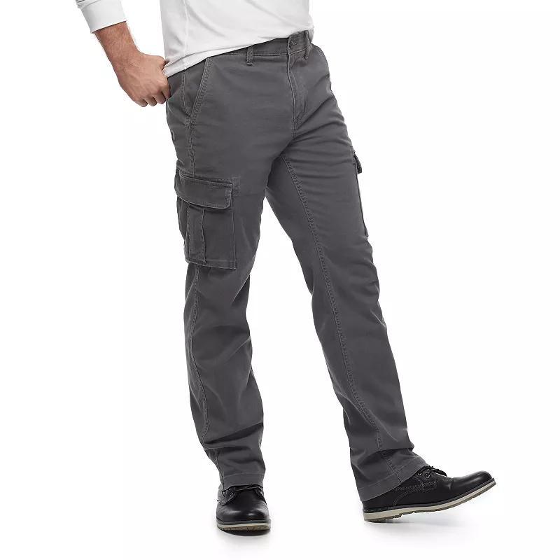 Big & Tall Sonoma Goods For Life® Flexwear Straight-Fit Cargo Pants, Men's, Size: 46X32, Rock Wall Product Image