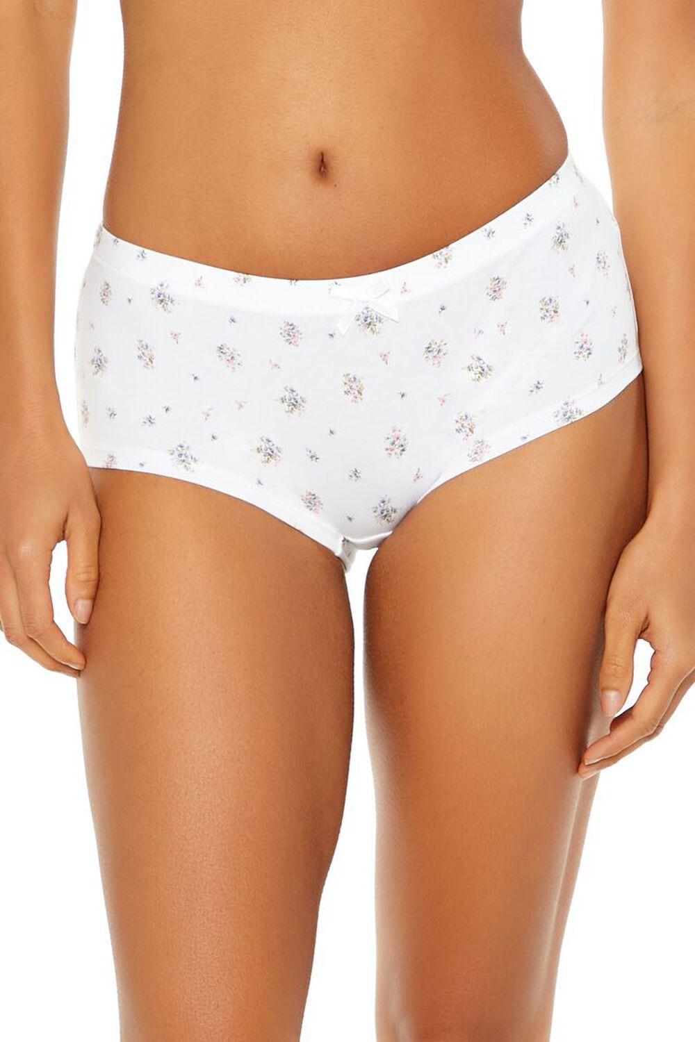 Floral Bow Shortie Panties | Forever 21 Product Image