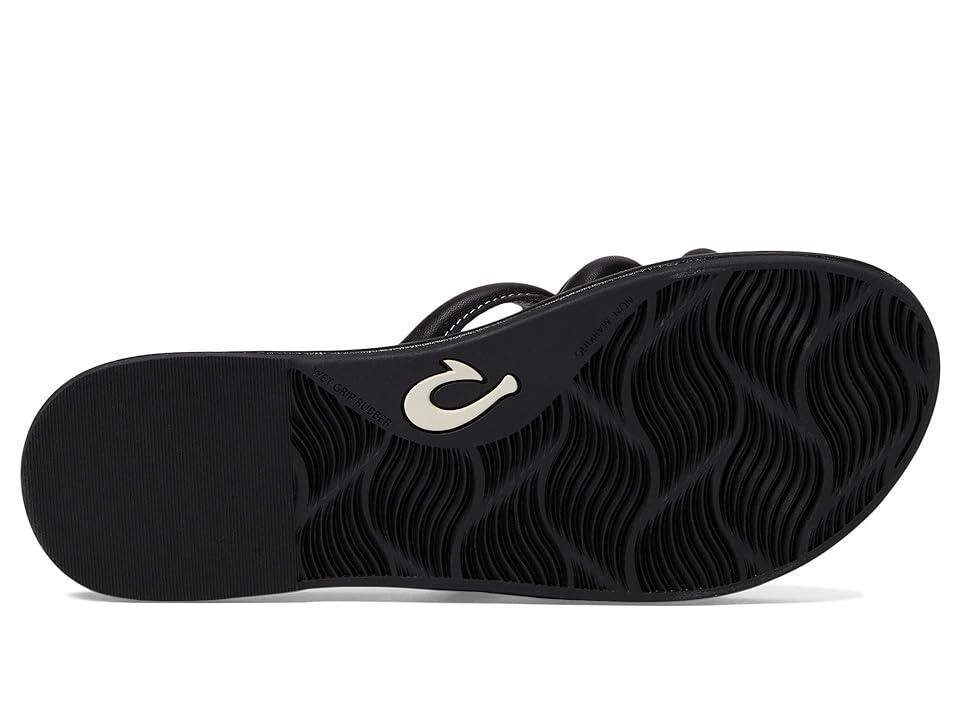 OluKai Tiare Slide Black) Women's Shoes Product Image