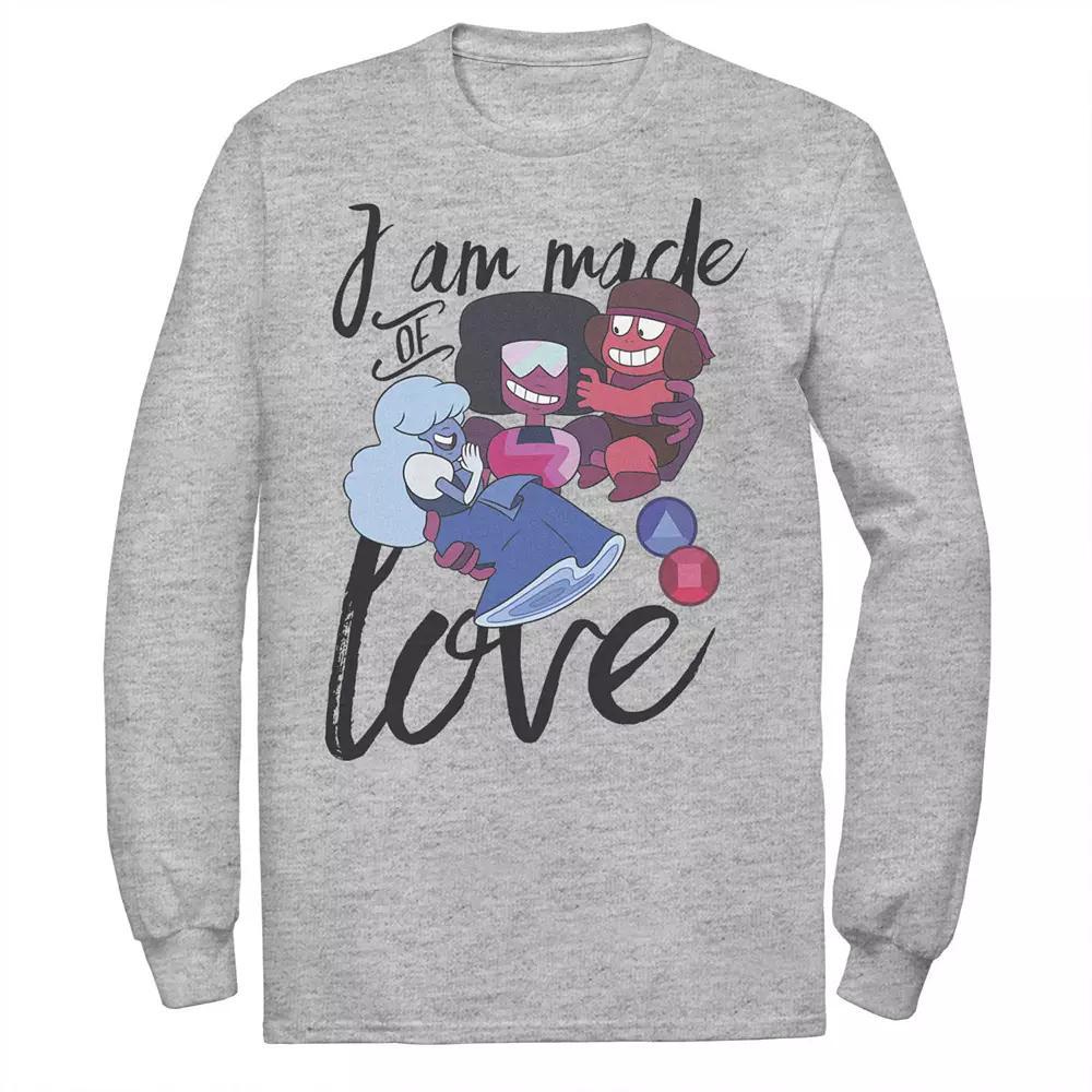Men's Cartoon Network Steven Universe I Am Made Of Love Tee, Size: XL, Athletic Grey Product Image