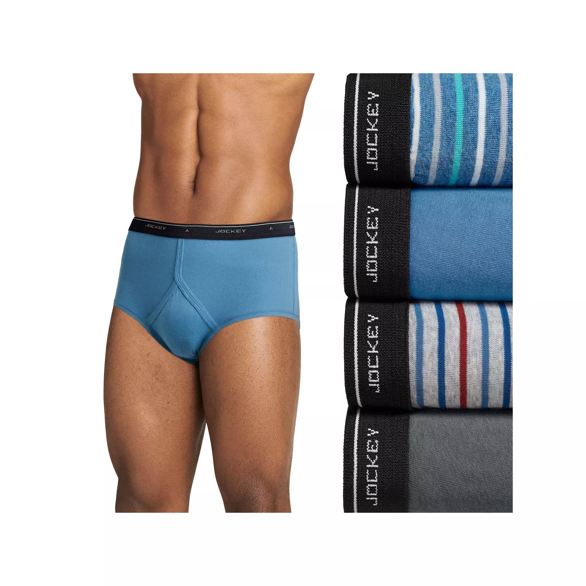 Mens Jockey 4-pack Classic Knit Full-Rise Briefs Product Image