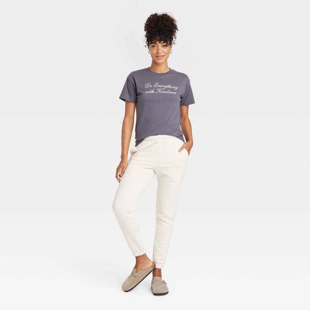 Womens Do Everything with Kindness Short Sleeve Graphic T-Shirt - Gray XL: Grayson Threads, Crew Neck Product Image