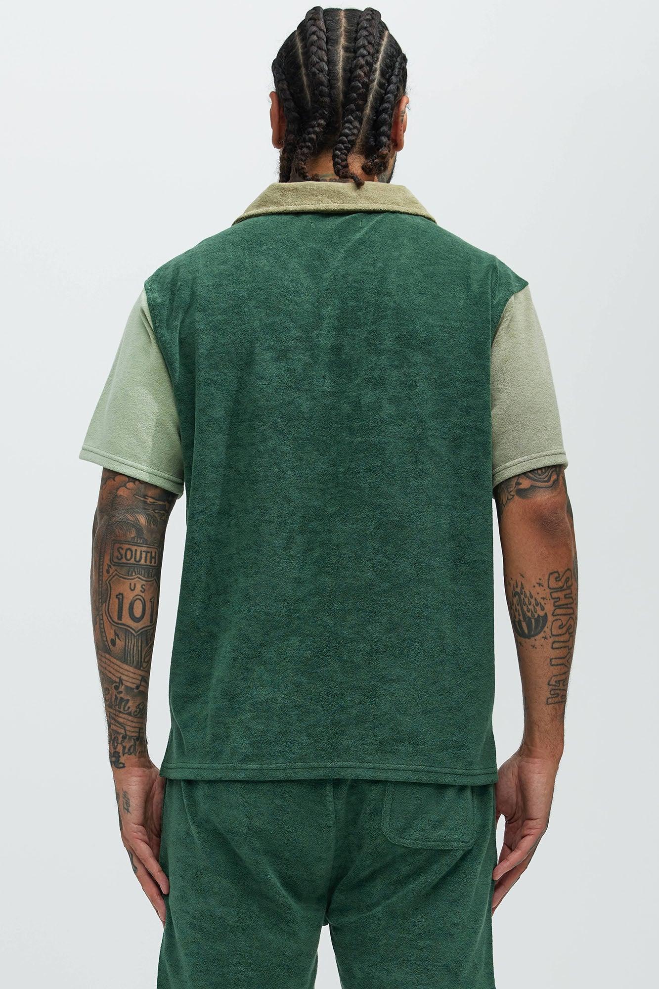 Coast To Coast Short Sleeve Polo - Hunter Product Image