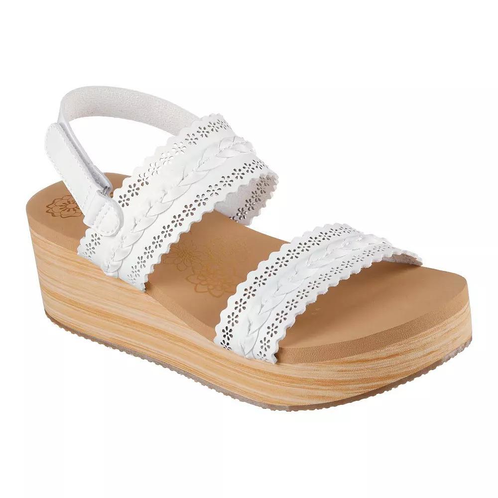 Skechers Cali® Summers Coastal Stroll Women's Wedge Sandals, Size: 6.5, White Product Image