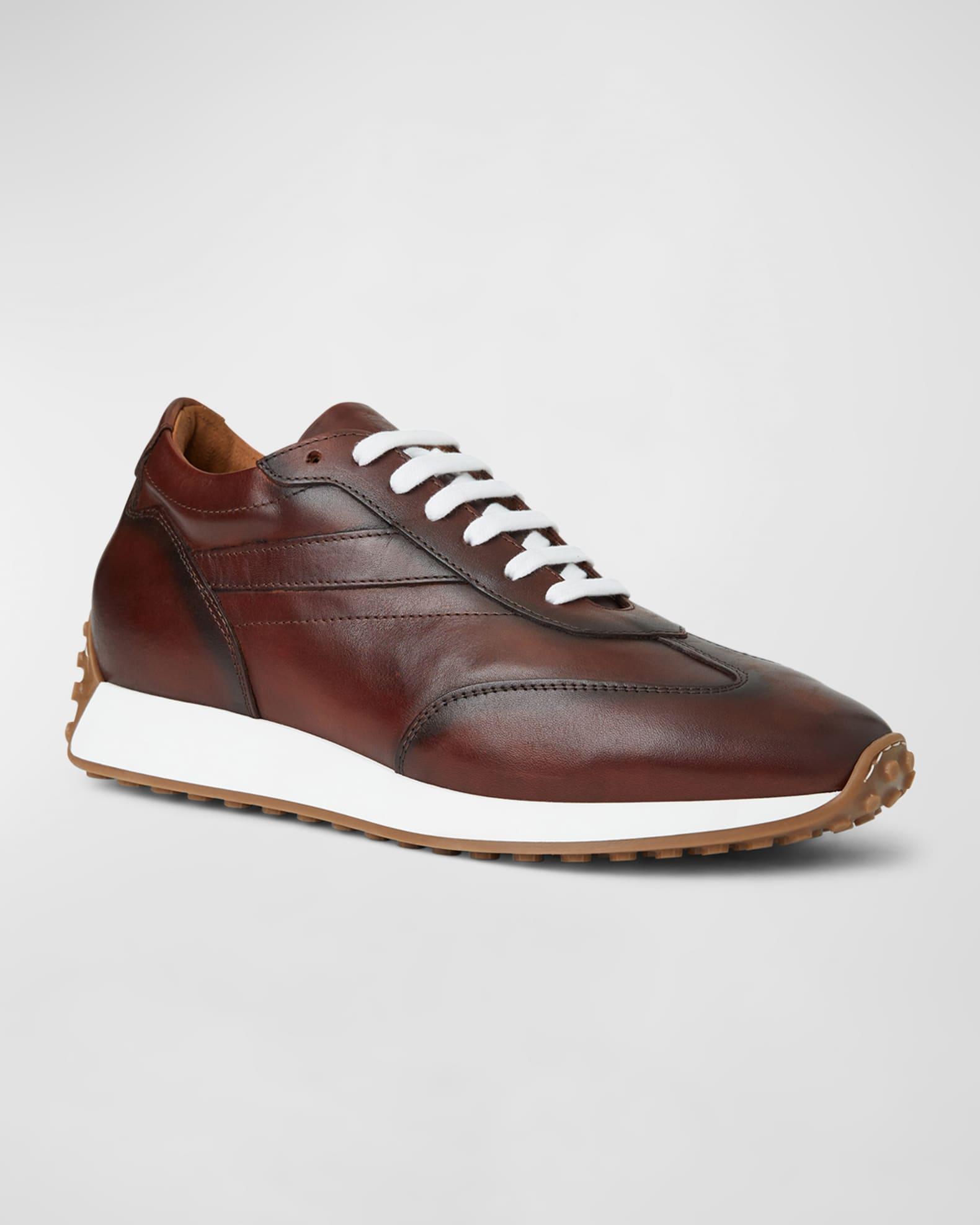 Men's Duccio Leather Running Sneakers Product Image