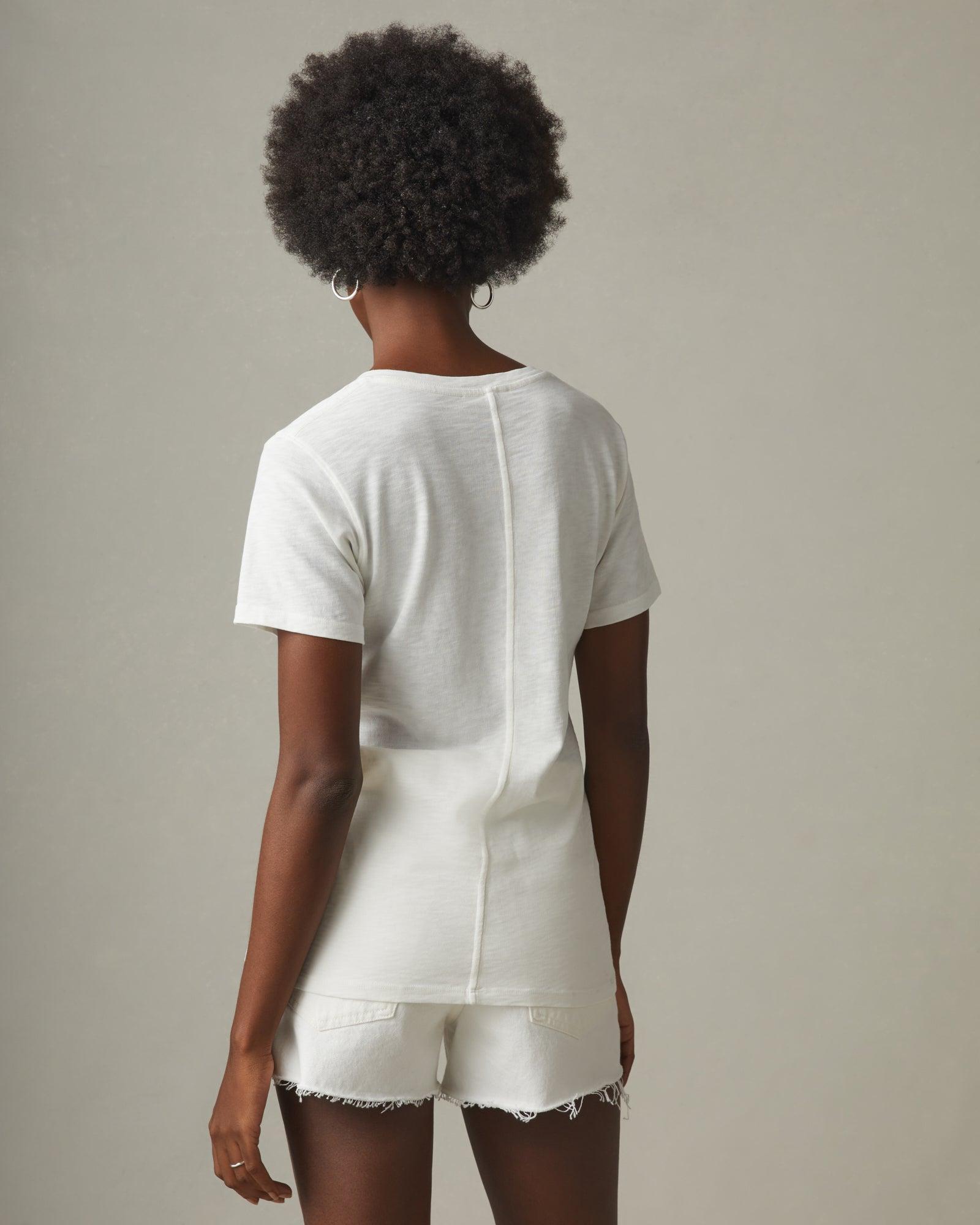 Women's Premium Slub V-Neck Tee - Bone Female Product Image