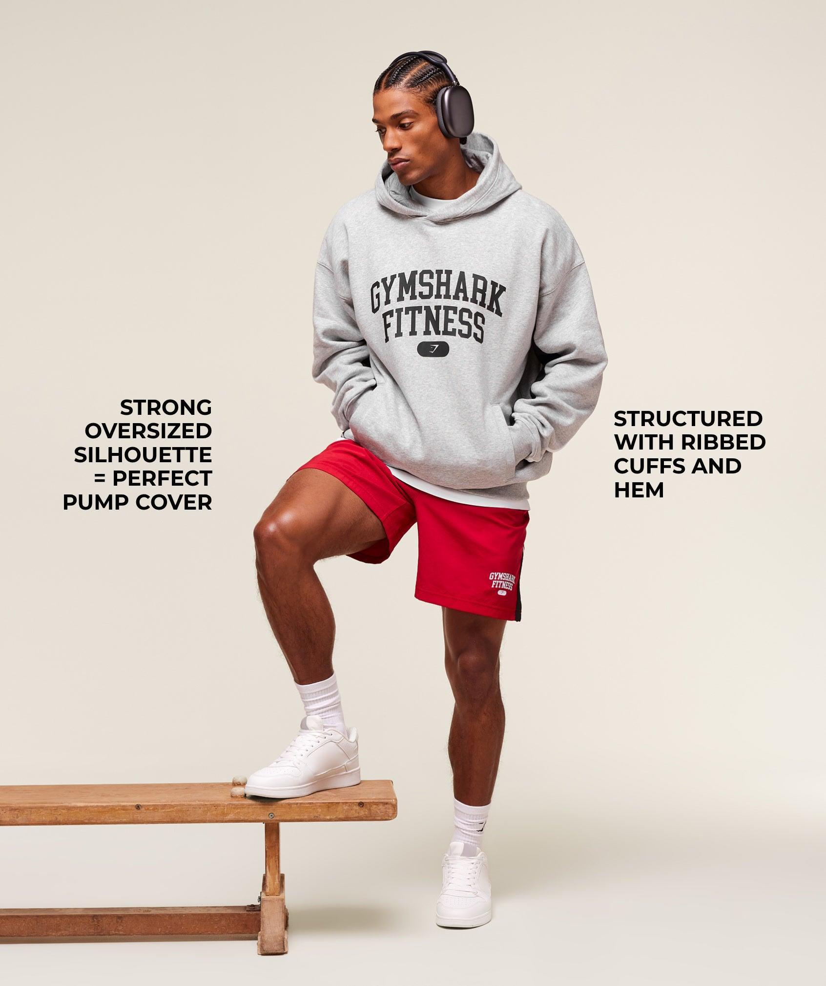 Gymshark Varsity Hoodie - Light Grey Core Marl Male Product Image