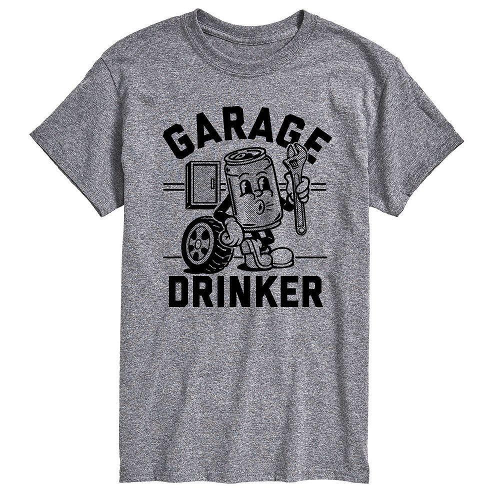 Big & Tall Garage Drinker Tee, Men's, Size: XXL Tall, Gray Product Image