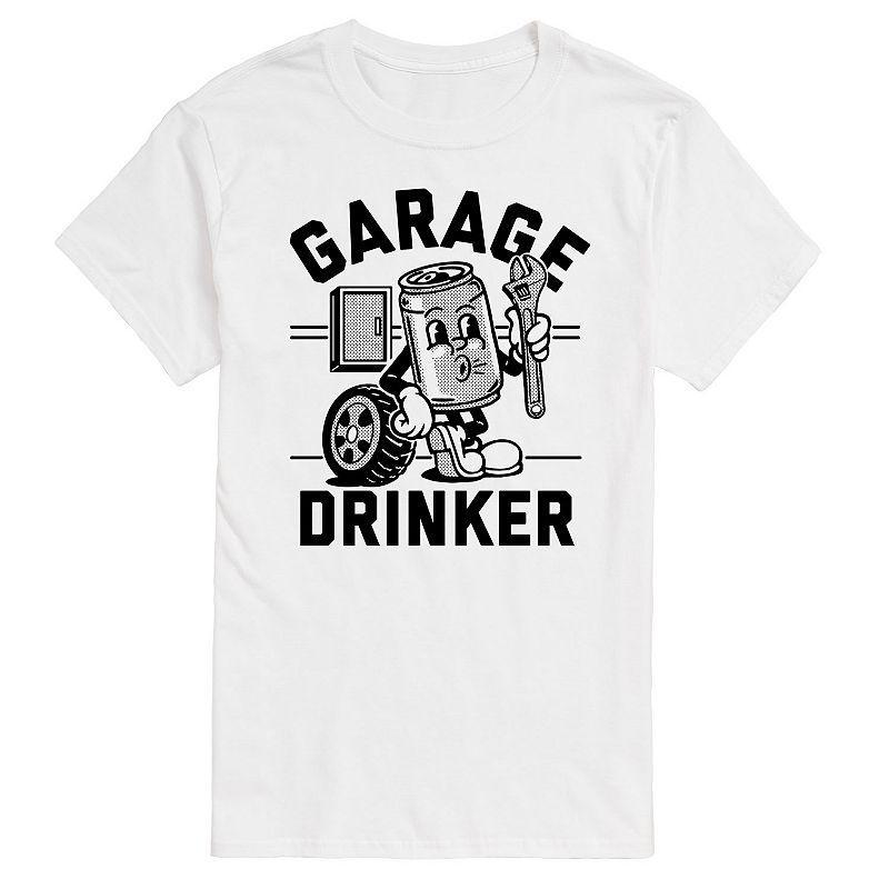 Big & Tall Garage Drinker Tee, Men's, Size: XXL Tall, Gray Product Image