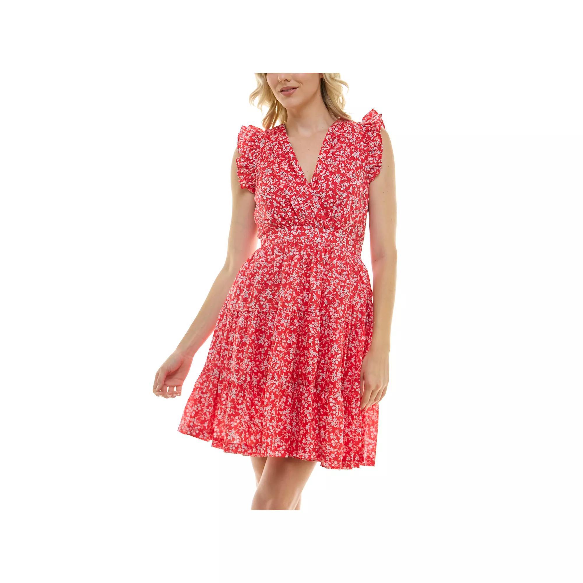 Women's Taylor Dress Printed Mini Dress, Size: 2, Poppy Ivory Product Image