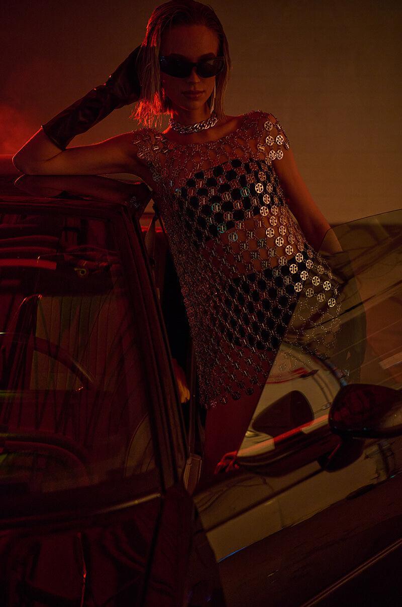CHAIN ME DOWN MINI DRESS Product Image