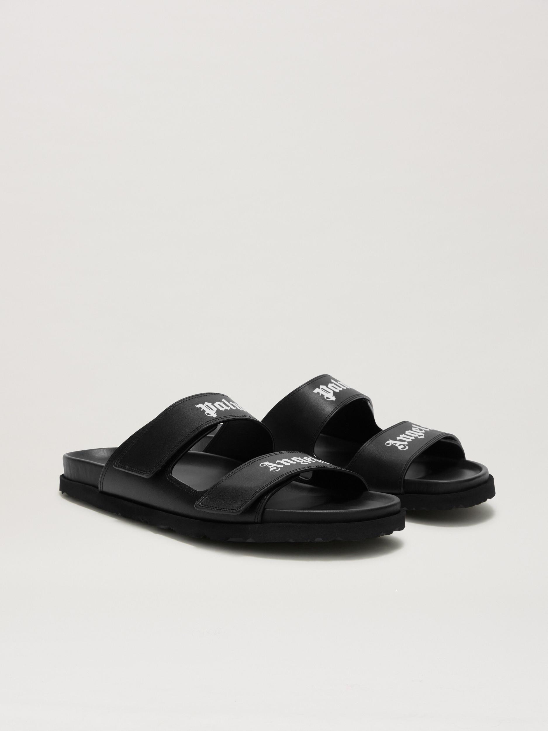 LOGO LEATHER SANDAL Product Image
