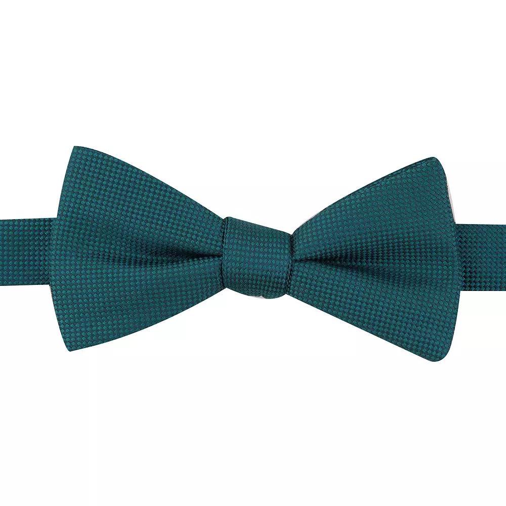 Men's Bespoke Pre-Tied Bow Tie, Green Oxford Product Image