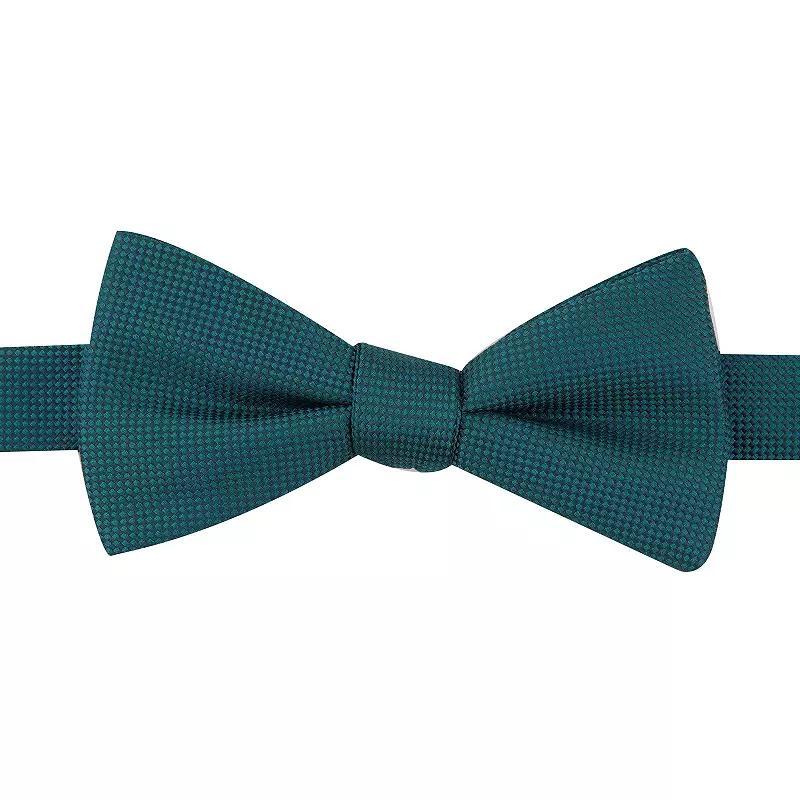 Men's Bespoke Pre-Tied Bow Tie, Green Oxford Product Image