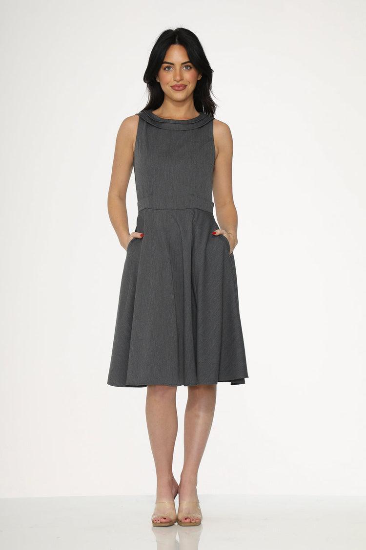 Grey Swing Dress Product Image
