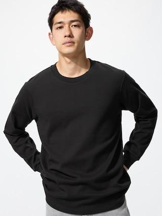 Mens Soft Brushed T-Shirt Long Sleeve XS UNIQLO US Product Image