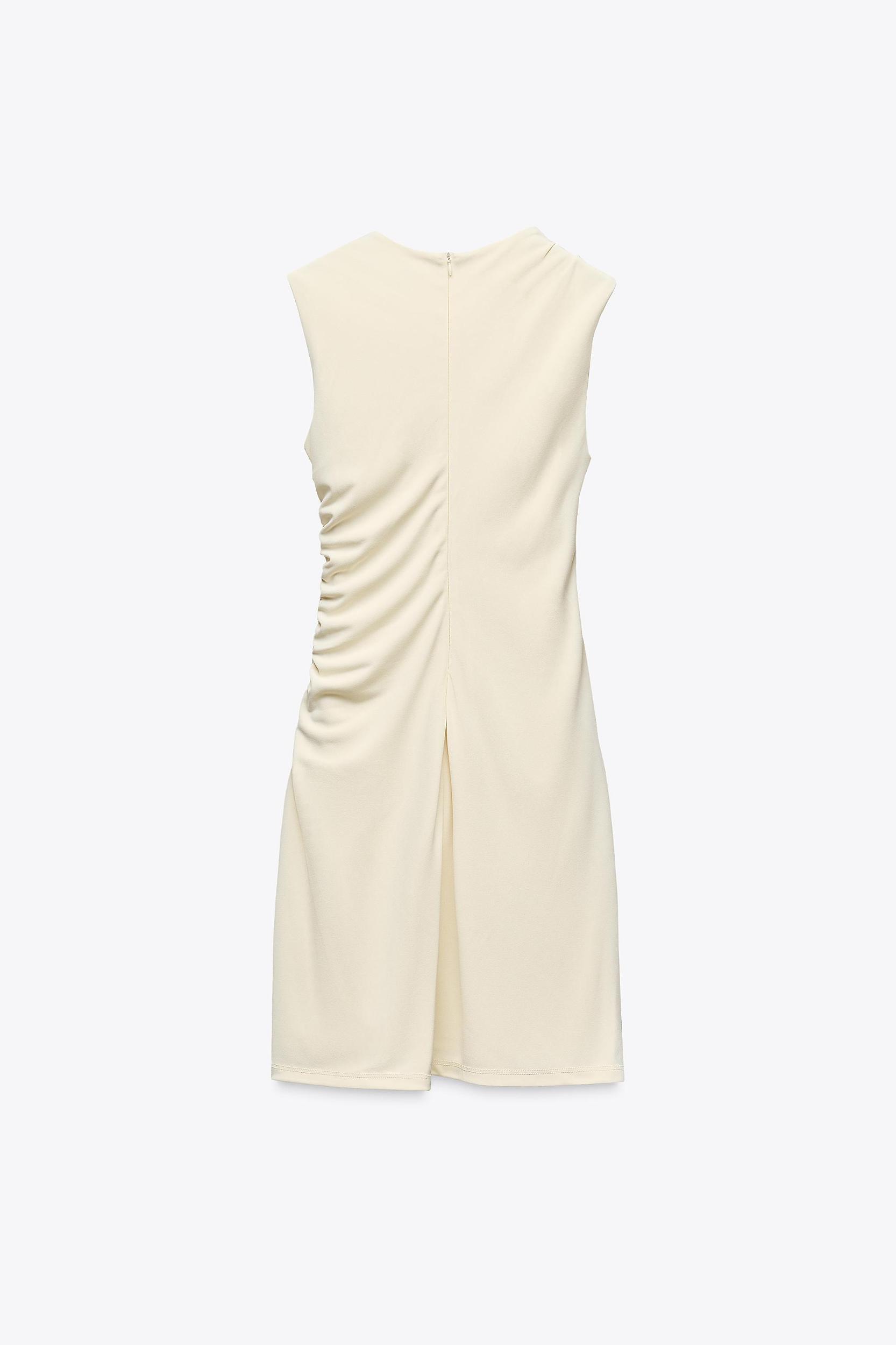 SHORT DRESS WITH RUCHING Product Image